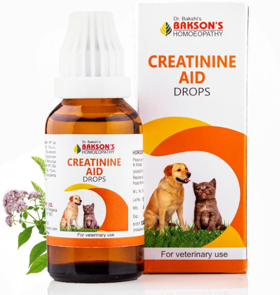Bakson Creatinine Aid Drop for Veterinary Use – Supports Kidney Health