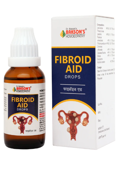 Bakson Fibroid Aid Drops – Homeopathic Relief for Uterine Fibroids