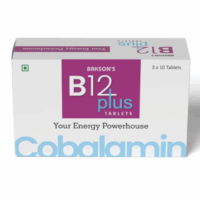 Bakson B-12 Plus Tablets – Vitamin B12 and Energy Support Supplement