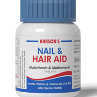Bakson Nail & Hair Aid tablet packaging and tablets