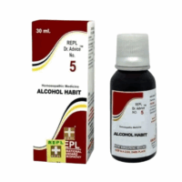 REPL Dr. Advice No.5 Alcohol Habit Drops homeopathic medicine to stop drinking and control craving