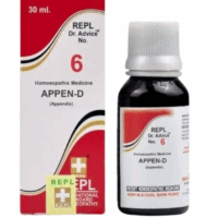 REPL Dr. Advice No.6 Appen-D Drops homeopathic medicine for appendicitis pain and abdominal relief