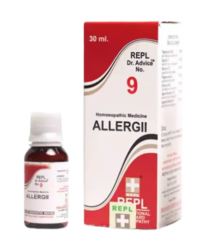 REPL Dr. Advice No.9 Allergii Drops homeopathic medicine for skin allergy and itching relief