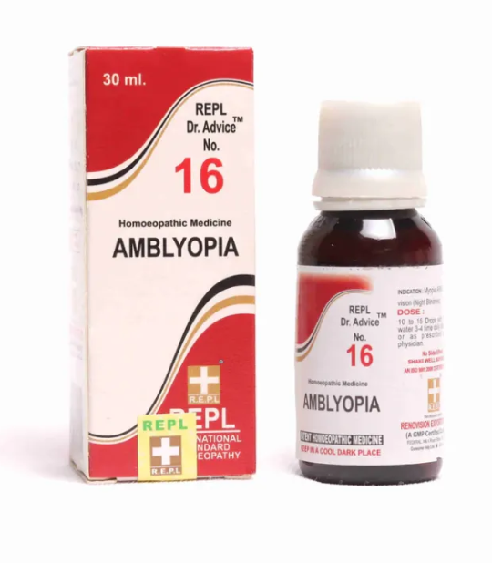 REPL Dr. Advice No.16 Amblyopia Drops homeopathic remedy for weak vision and eye strain