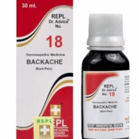 REPL Dr. Advice No.18 Backache Drops homeopathic relief for back pain and stiffness