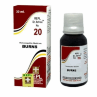 REPL Dr. Advice No.20 Burns Drops homeopathic burn relief and skin recovery medicine