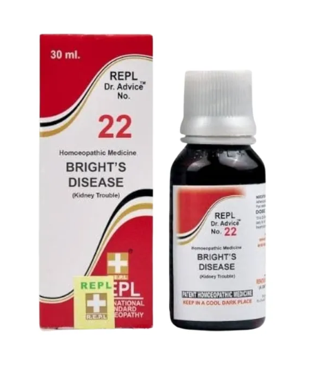 REPL Dr. Advice No.22 Bright’s Disease Drops homeopathic kidney and urinary support medicine