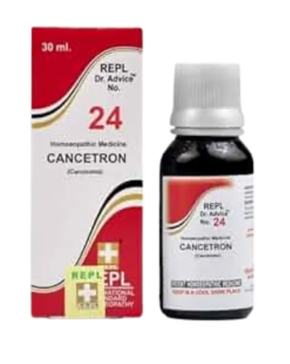 REPL Dr. Advice No.24 Cancetron Drops homeopathic formulation for carcinoma and glandular induration relief