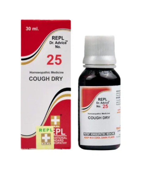 REPL Dr. Advice No.25 Cough Dry Drops homeopathic medicine for dry cough and throat relief