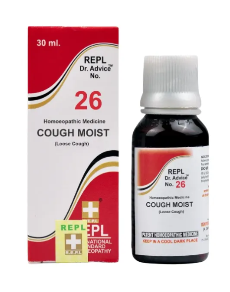 REPL Dr. Advice No.26 Cough Moist Drops homeopathic medicine for wet cough and chest congestion relief
