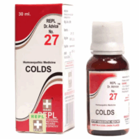 REPL Dr. Advice No.27 Colds Drops homeopathic medicine for sneezing, nasal discharge, and congestion