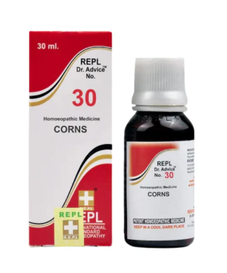 REPL Dr. Advice No.30 Corns Drops homeopathic medicine for corns, warts, and skin relief
