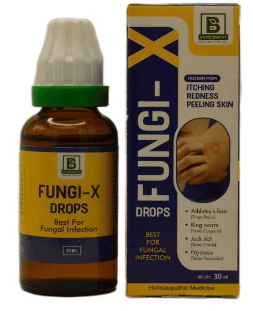 Burnett Fungi-X Drops homeopathic relief for fungal infections and ringworm