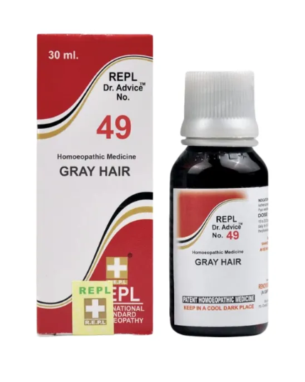 REPL Dr. Advice No.49 Gray Hair Drops for premature greying and hair strengthening