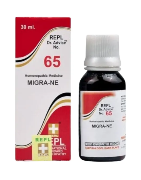 REPL Dr. Advice No.65 Migra-Ne Drops for migraine and headache relief
