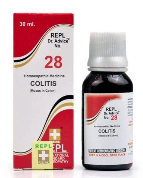 REPL Dr. Advice No.28 Colitis Drops homeopathic medicine for diarrhea and digestive discomfort