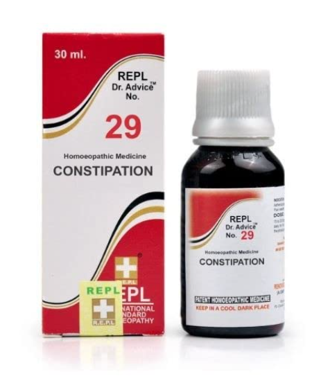 REPL Dr. Advice No.29 Constipation Drops homeopathic medicine for hard stools and digestive relief