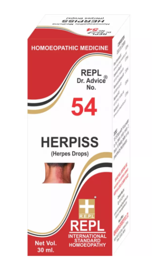 REPL Dr. Advice No.54 Herpiss Drops for vesicular and herpetic skin relief