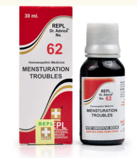 REPL Dr. Advice No.62 Menstruation Troubles Drops for women’s menstrual comfort and hormonal balance