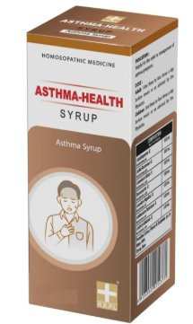 Bottle of REPL Asthma Health Syrup for natural asthma and bronchial relief