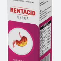 Bottle of Repl Rentacid Syrup for acidity and digestive relief