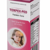Bottle of Repl Tempex-Ped Syrup – Homoeopathic fever syrup for children