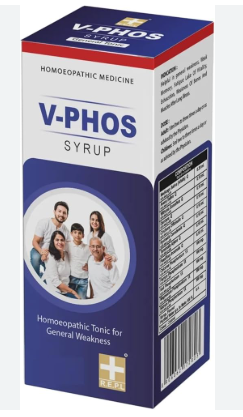 Bottle of Repl V-Phos Syrup – Homoeopathic Five Phos tonic for energy and vitality
