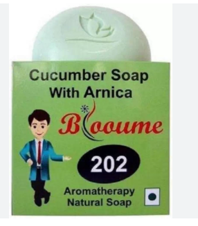 "Bioforce Blooume 202 Arnica Soap with Cucumber – Herbal soap for soft, hydrated, and refreshed skin"