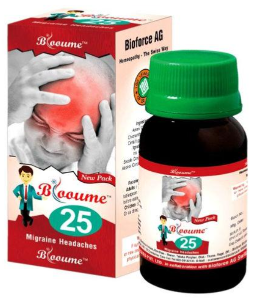 Bioforce Blooume 25 Migrainosan Drop – Natural Support for Migraine Relief & Headache Comfort