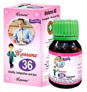 "Blooume 36 Acidity Indigestion and Gas Tablet for natural digestive relief"