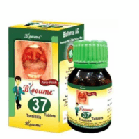 “Blooume 37 Tonsils Tablet for throat pain, enlarged tonsils and inflammation relief”