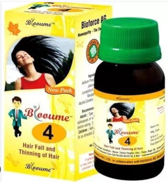 Bioforce Blooume 4 BIOHAIR Drops for hair fall, thinning, dandruff and scalp care