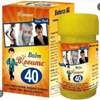 “Blooume 40 Balm for headache, backache, sprains and muscle pain relief”
