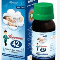 “Blooume 42 Bed Wetting Syrup for children – homoeopathic bladder control support”