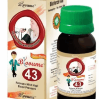"Blooume 43 Syrup homeopathic remedy for headache and pressure support"