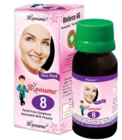Bioforce Blooume 8 Clerskin Drop for acne, pigmentation, and clear skin support