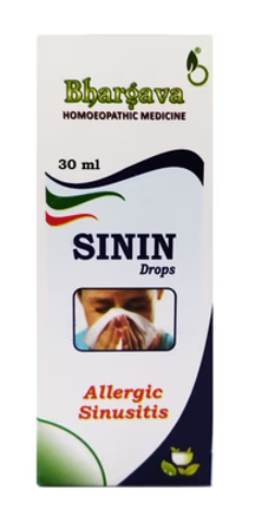 Bhargava Sinin Drops – Homeopathic Relief for Nasal Congestion and Headache