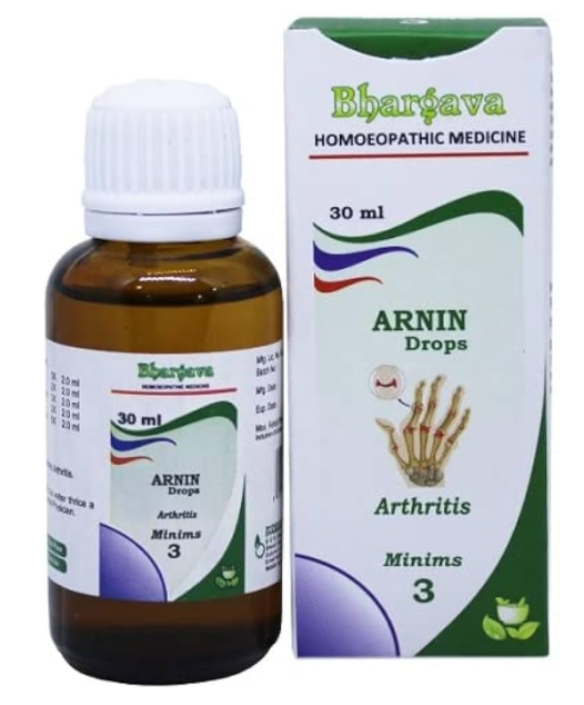 Bhargava Arnin Oral Drops – Homeopathic Relief for Joint Pain and Inflammation