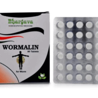 Bhargava Wormalin Tablets – Homeopathic Remedy for Intestinal Worms and Digestive Health