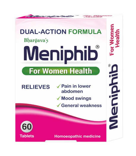 Bhargava Meniphib Tablets – Natural Relief for Menstrual Pain and Hormonal Balance
