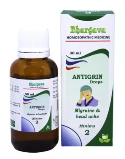 Bhargava Antigrin Drops – Natural Relief for Migraine and Headache