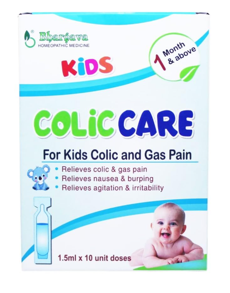 Bhargava Colic Care Drops 1 Month & Above – Homeopathic Relief for Infant Colic and Gas