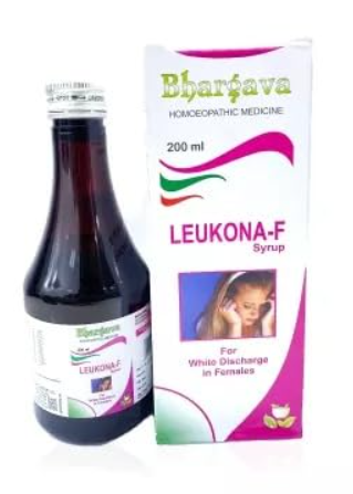 Bhargava Leukona-F Syrup – Homeopathic Remedy for Leucorrhoea and Menstrual Relief