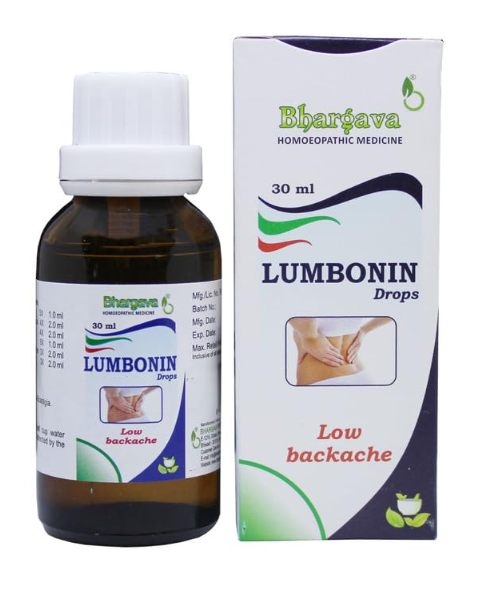 Bhargava Lumbonin Drops – Homeopathic Remedy for Backache and Lumbago