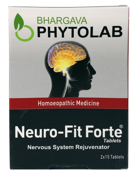 Bhargava Neuro-Fit Forte Tablets – Homeopathic Remedy for Calmness and Nerve Health