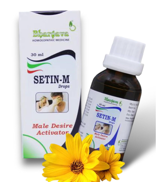 Bhargava Setin-M Drops – Homeopathic Tonic for Men’s Vitality and Strength