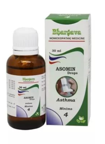 Bhargava Asomin Oral Drops – Homeopathic Remedy for Respiratory Health and Breathing Relief
