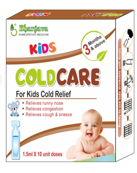 Bhargava Cold Care – Homeopathic Remedy for Cold and Cough Relief in Children