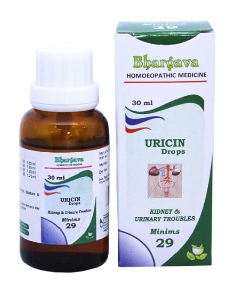 Bhargava Uricin Oral Drops – Homeopathic Remedy for Kidney Stones and Urinary Health