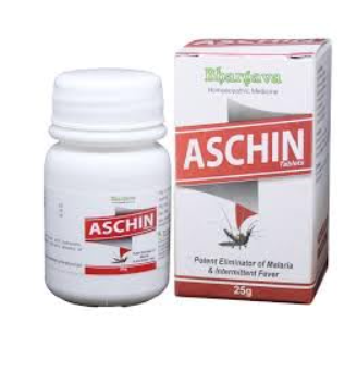 Bhargava Aschin Tablets – Homeopathic Remedy for Fever and Body Pain Relief